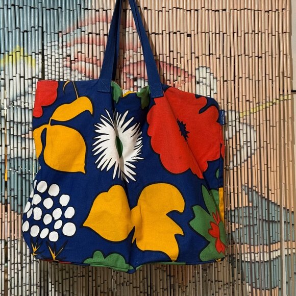 Marimekko Handbags - MARIMEKKO x TARGET Double Handle Oversized Cotton Canvas Tote Bag,  Kukkatori